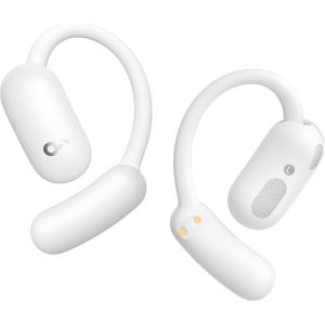 soundcore AeroFit 2 by Anker, Open-Ear Headphones, Real-Time Translation Earbuds, 4 Adjustable Positions for Every Ear Size, 2× Richer Bass, Hi-Res, 42H Playtime, IP55,AI Clear Calls,Wireless Charging(White)