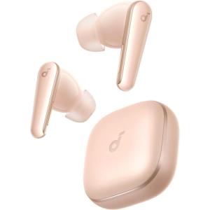 soundcore Liberty 5 by Anker, Noise-Cancelling Wireless Earbuds, 2x Stronger Voice Reduction, Real-Time Adaptive Noise Cancellation, Fast Charging, Dolby Audio, 6-Mic AI Clear Calls, Long Battery Life(Rose Apricot)