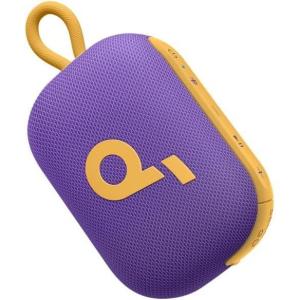 soundcore Select 4 Go Bluetooth Shower Speaker by Anker, IP67 WaterproofDustproof, Portable, Wireless, 20H Playtime, Floatable, Powerful Sound, Electronics for Outdoors/Home/Office/Travel/Party-Purple(Purple & Yellow)