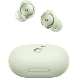 soundcore by Anker Space A40 Auto-Adjustable Active Noise Cancelling Wireless Earbuds, Reduce Noise by Up to 98%, 50H Playtime, Hi-Res Sound, Comfortable Fit, App Customization, Wireless Charge (Blue)(Green)