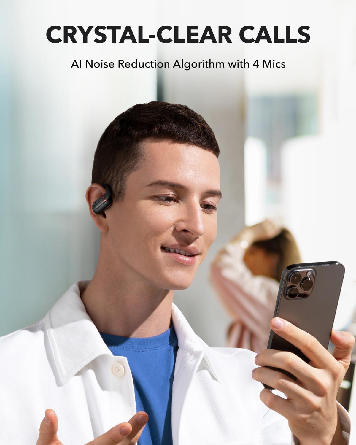 image:imageSoundcore by Anker V30i OpenEar Headphones UltraComfort Lightweight Design Snug Fit Ergonomic Ear Hooks Robust Bass 36H Playtime Bluetooth 53 App Control Clear Calls Wireless Earbuds