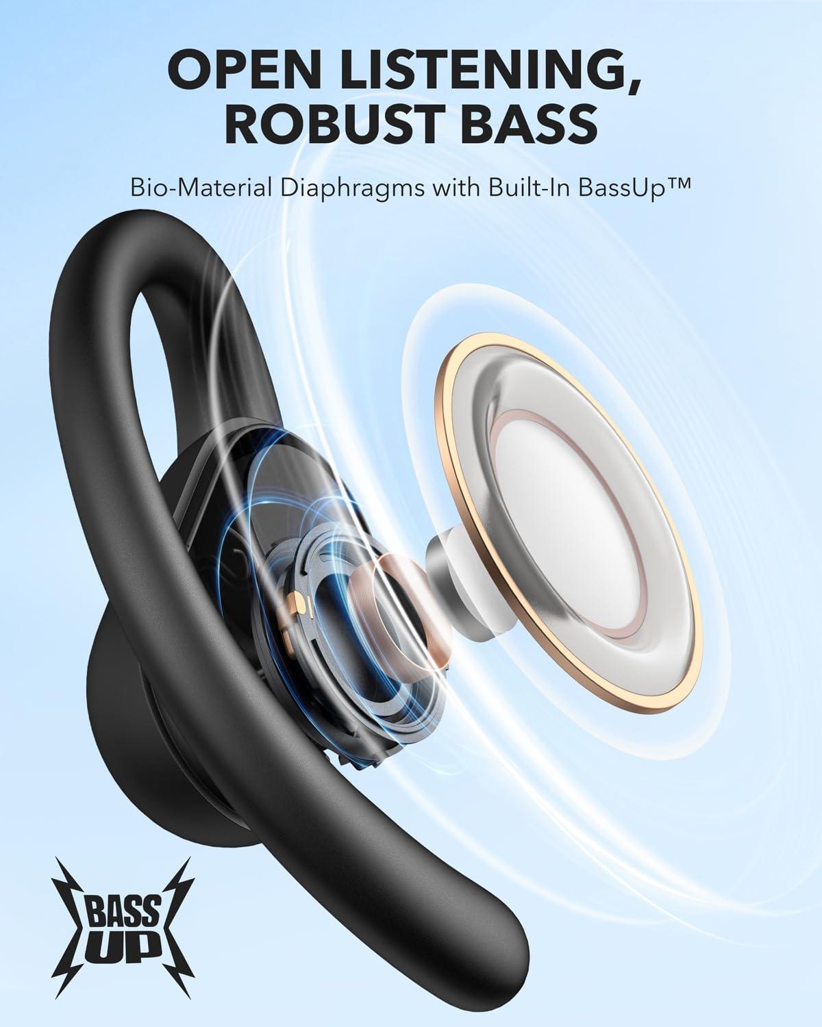 image:imageSoundcore by Anker V30i OpenEar Headphones UltraComfort Lightweight Design Snug Fit Ergonomic Ear Hooks Robust Bass 36H Playtime Bluetooth 53 App Control Clear Calls Wireless Earbuds