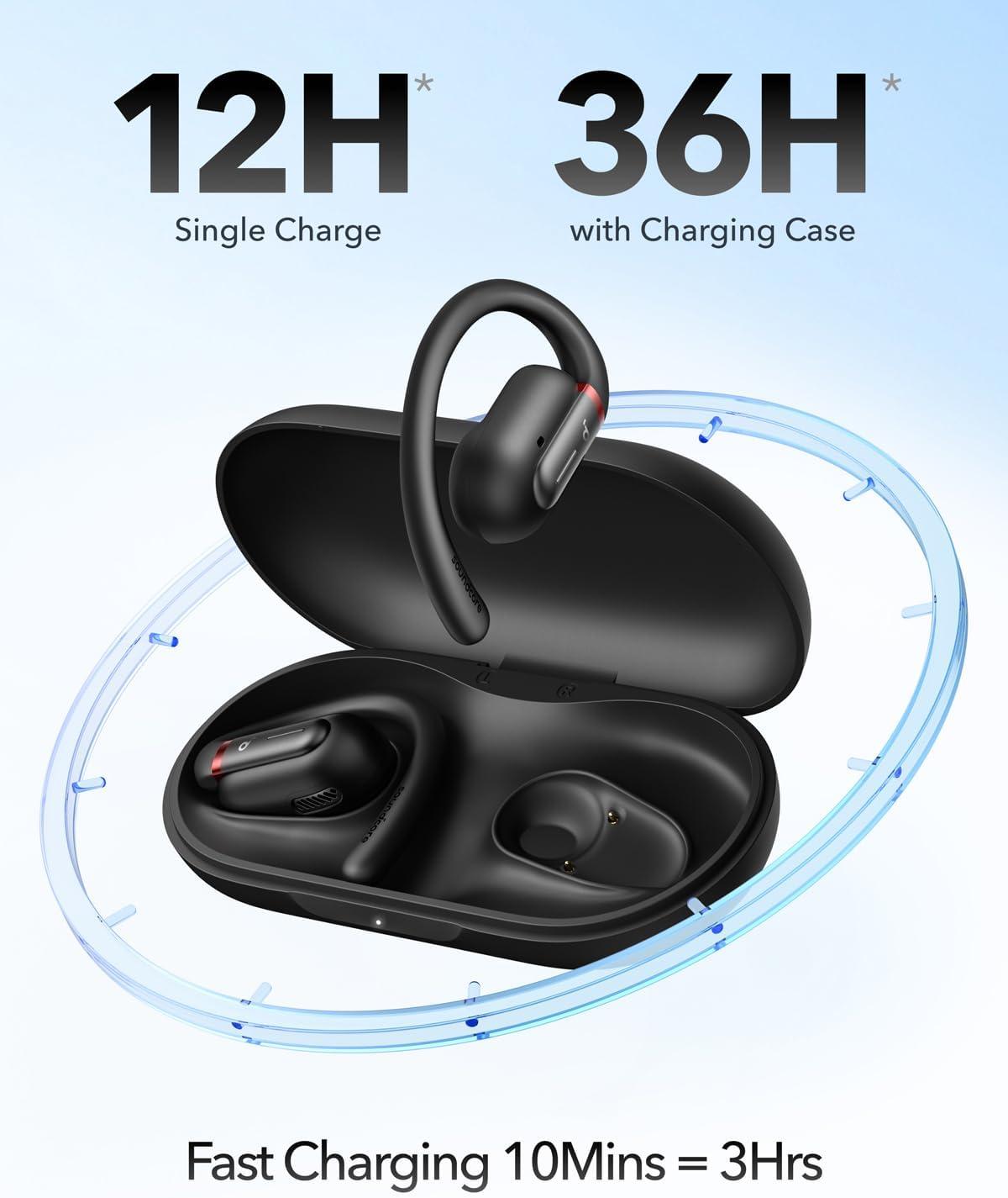 image:imageSoundcore by Anker V30i OpenEar Headphones UltraComfort Lightweight Design Snug Fit Ergonomic Ear Hooks Robust Bass 36H Playtime Bluetooth 53 App Control Clear Calls Wireless Earbuds