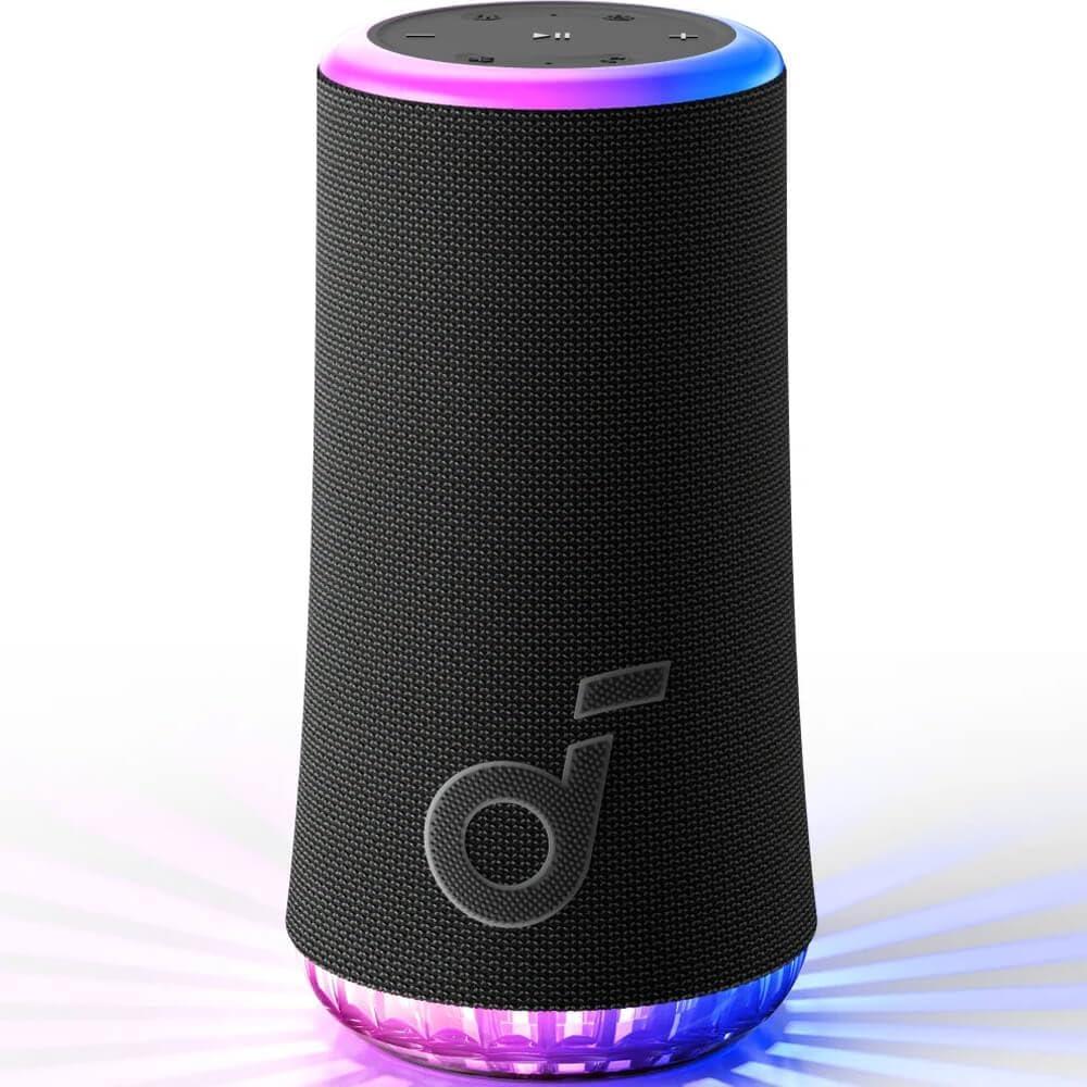 image:imageSoundcore Glow Portable Speaker by Anker with 30W 360 Sound Synchronized Radiant Light 18H Playback Customizable EQ and Light Show and IP67 Waterproof
