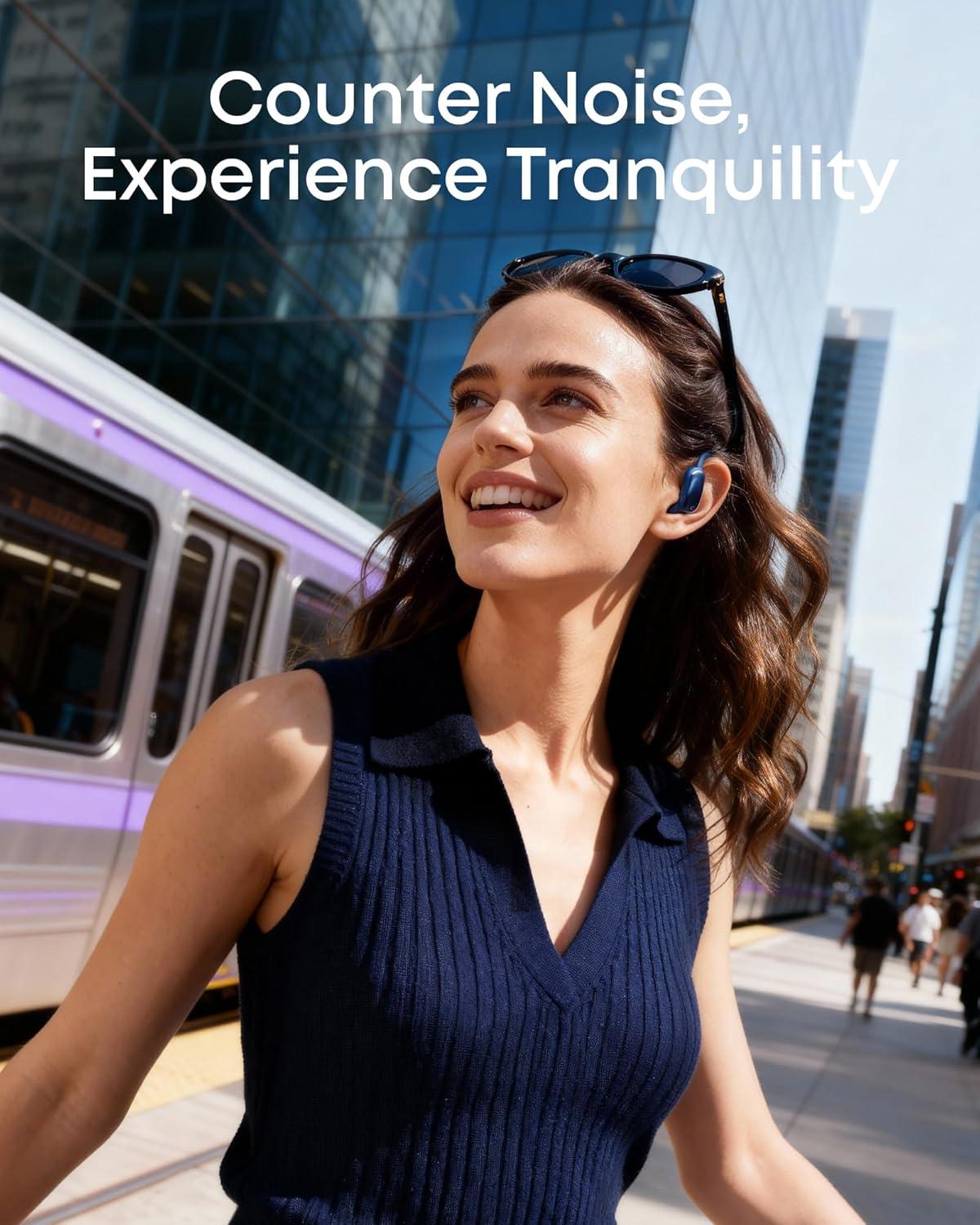 image:imageSoundcore AeroFit 2 Pro by Anker OpenEar with SemiinEar Active Noise Cancellation DualForm Earbuds Adjustable Ear Hooks HiRes LDAC 4Mic AI Clear Calls IP55 WaterProof Wireless Charging