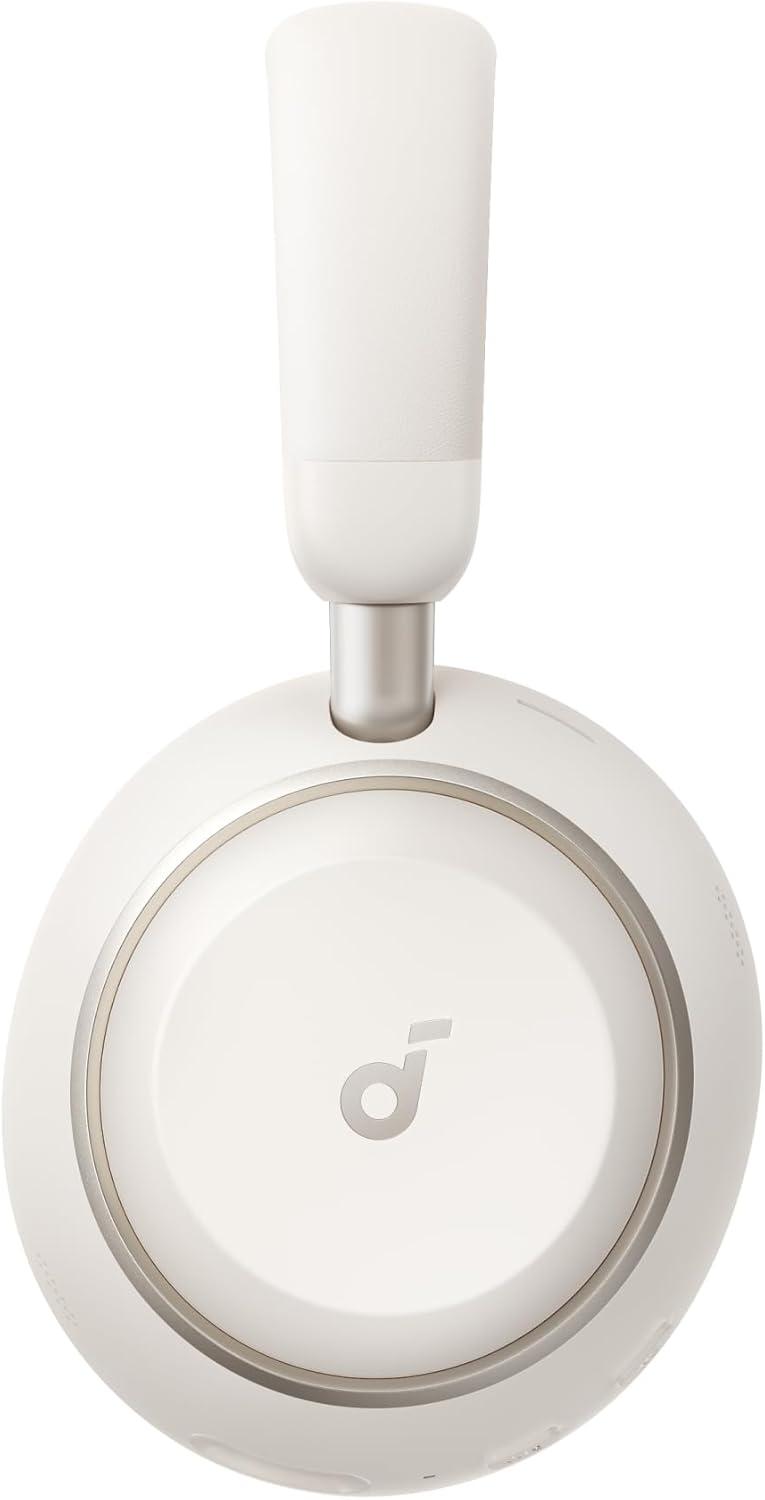 image:imageSoundcore Space 2 by Anker Active Noise Cancelling Headphones Comfortable Fit 50H Playtime LDAC HiRes Wireless Audio Dual Connection Clear Calls Bluetooth 61 Nap Mode Wearing DetectionLinen White