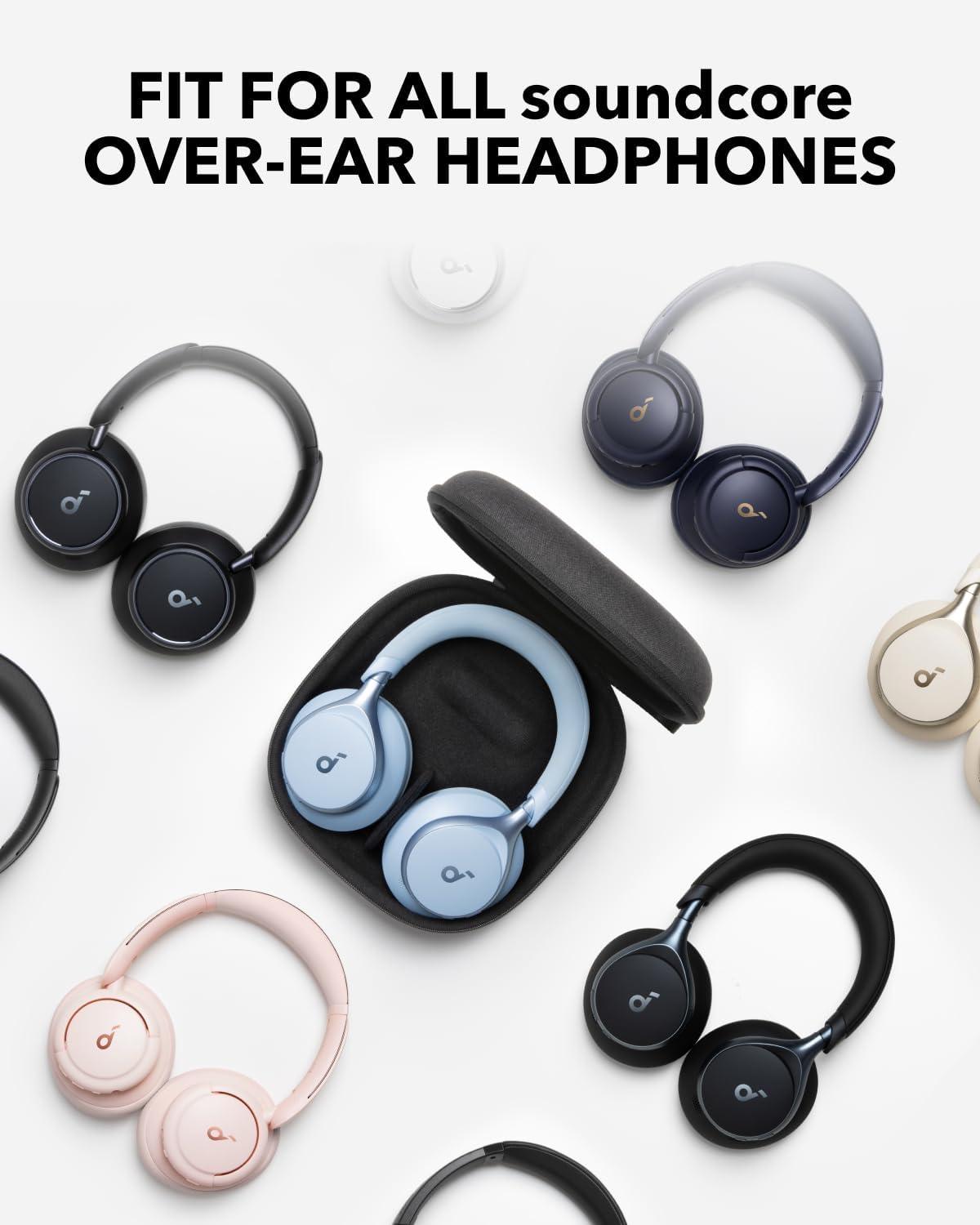image:imageSoundcore Space One Pro by Anker with Headphones Case Adaptive Active Noise Cancelling Headphones Driven by 6 Mics Super Foldable Design 60H Lossless Audio UltraFast Charging HiRes Wireless