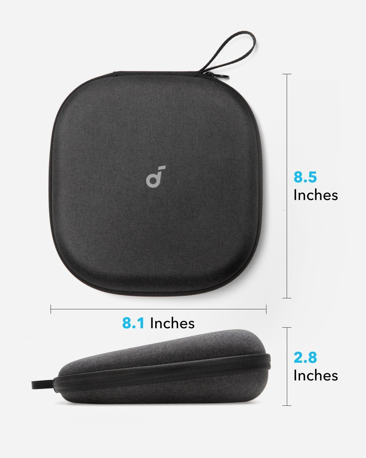 image:imageSoundcore Space One Pro by Anker with Headphones Case Adaptive Active Noise Cancelling Headphones Driven by 6 Mics Super Foldable Design 60H Lossless Audio UltraFast Charging HiRes Wireless