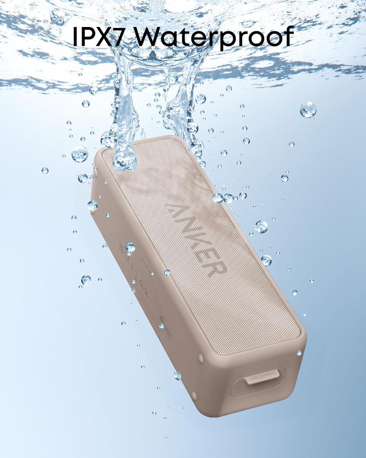 image:imageAnker Soundcore 2 Portable Bluetooth Speaker with Stereo Sound Bluetooth 5 Bassup IPX7 Waterproof 24Hour Playtime Wireless Speaker for Home Outdoors TravelMocha Brown