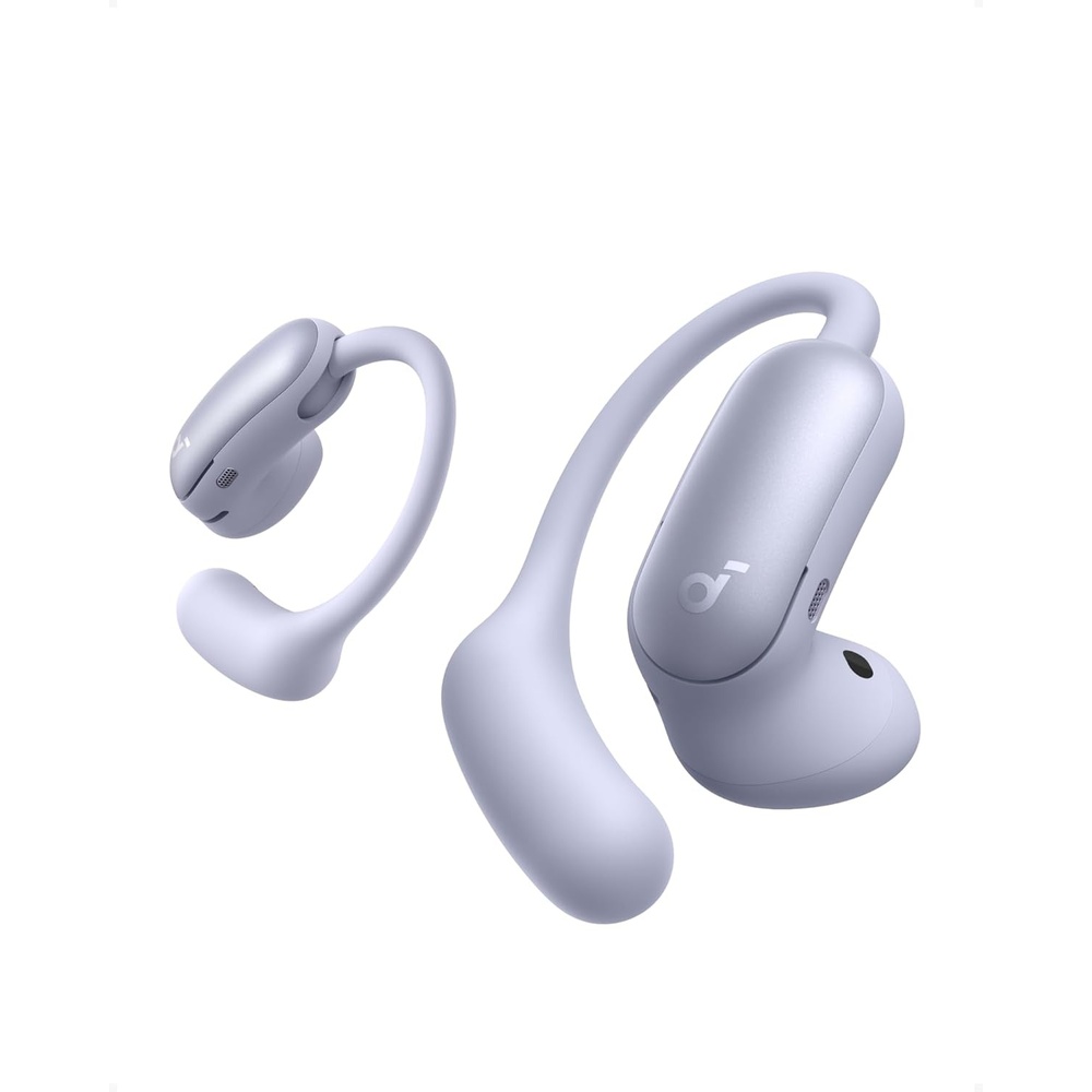 image:imageSoundcore AeroFit 2 Pro by Anker OpenEar and Active Noise Cancellation Modes HiRes Open Ear Headphones for CommuteOfficeFitness LDAC 4Mic AI Clear Calls 34H IP55 Wireless Bluetooth EarbudsMatte Purple