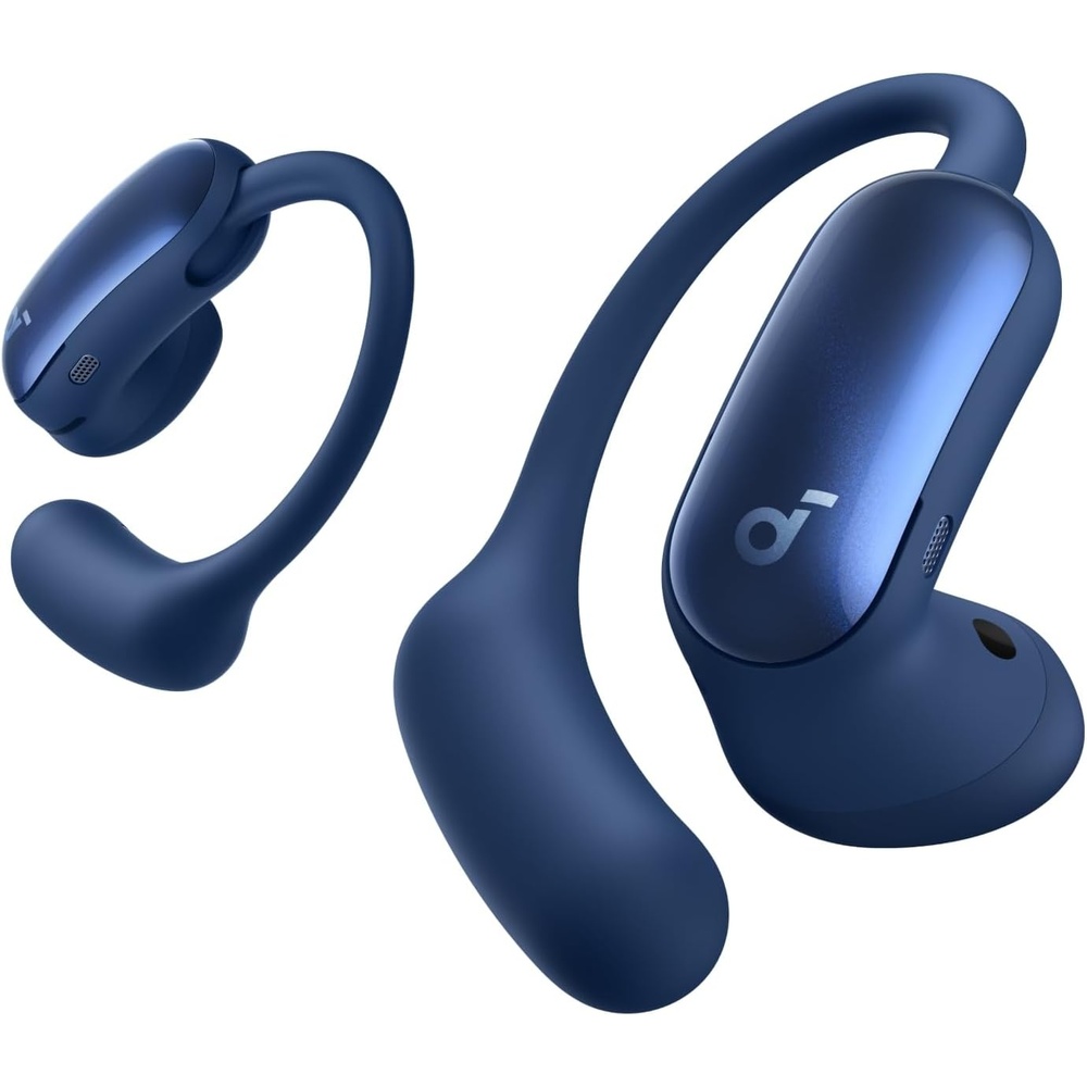 image:imageSoundcore AeroFit 2 Pro by Anker OpenEar and Active Noise Cancellation Modes HiRes Open Ear Headphones for CommuteOfficeFitness LDAC 4Mic AI Clear Calls 34H IP55 Wireless Bluetooth EarbudsGloss Blue